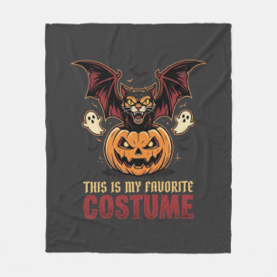 Couverture Polaire Déguisement Halloween Monstre Citrouille Gothique 