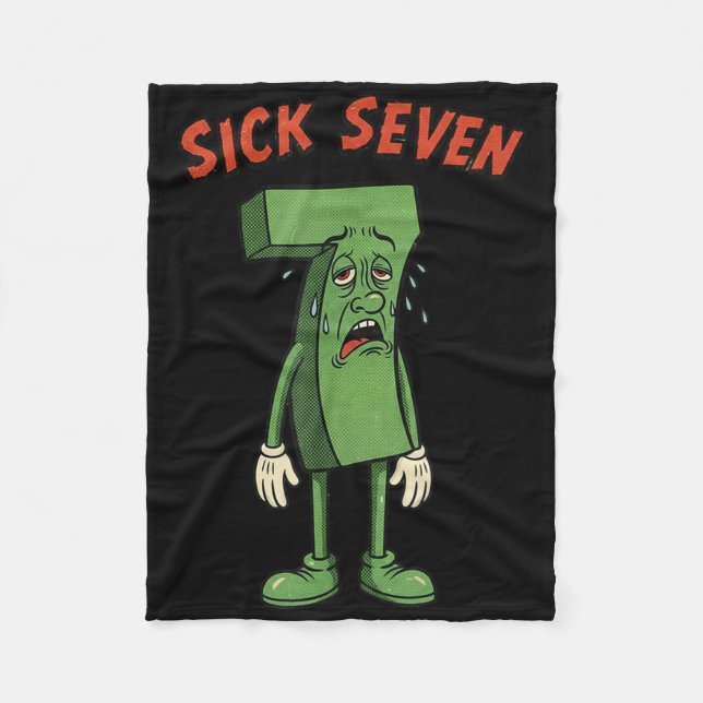 Couverture Polaire Déguisement Halloween Sick Seven 67 Meme Drôle Rét (Devant)