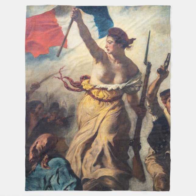 Couverture Polaire Delacroix - La Liberté guidant le peuple de près (Devant)