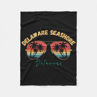 Couverture Polaire Delaware Seashore Delaware Souvenir Surfboard 