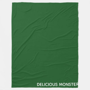 Couverture Polaire Delicious Monster green color name