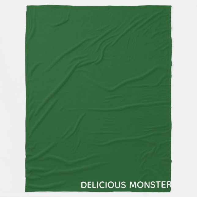 Couverture Polaire Delicious Monster green color name (Devant)