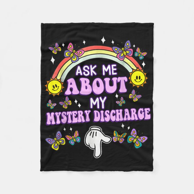 Couverture Polaire Demandez-Moi Mon Décharge Mystérieuse Embarrassant (Devant)