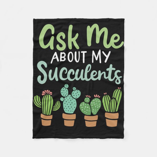 Couverture Polaire Demandez-Moi Mon Succulent (Devant)