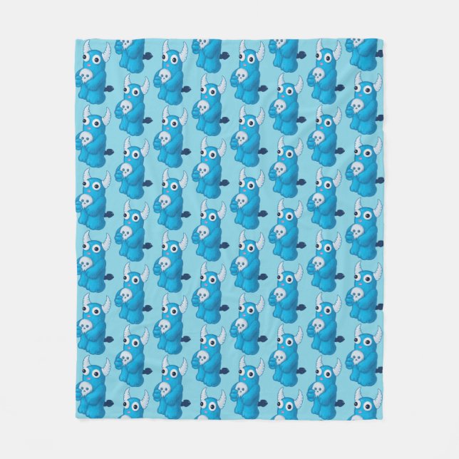 Couverture Polaire Démon déplaisant Avec Crâne (Devant)