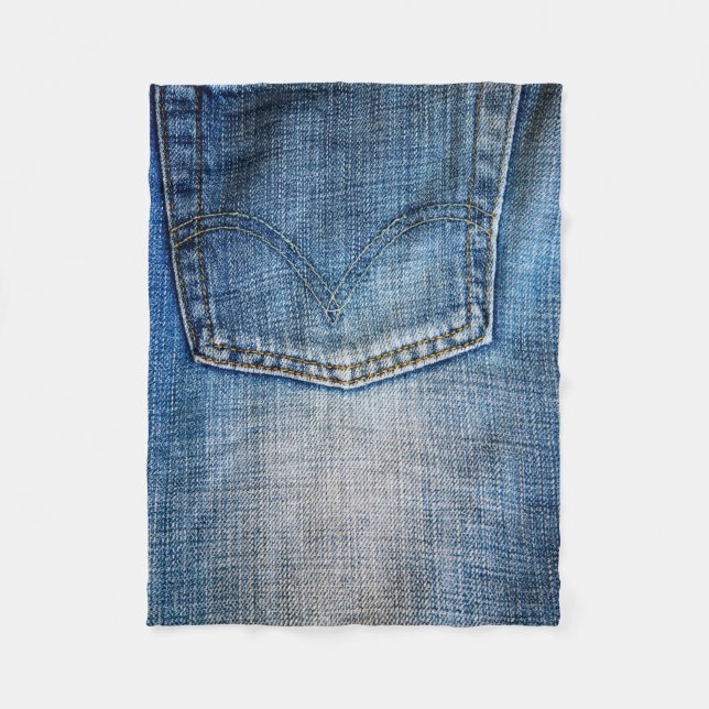 Couverture Polaire denim bleu (Devant)