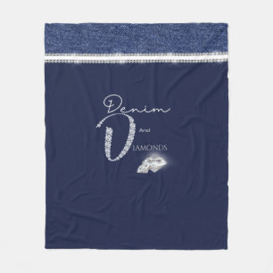Couverture Polaire Denim & diamants