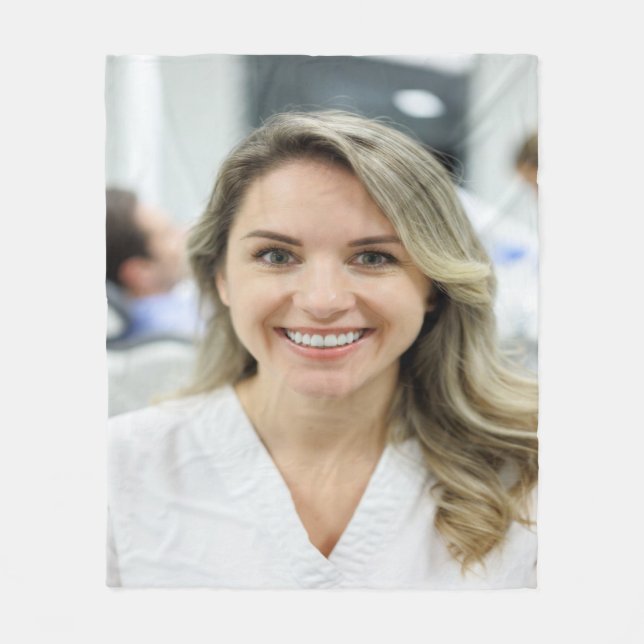 Couverture Polaire Dentist Photo Customize Personalize (Devant)