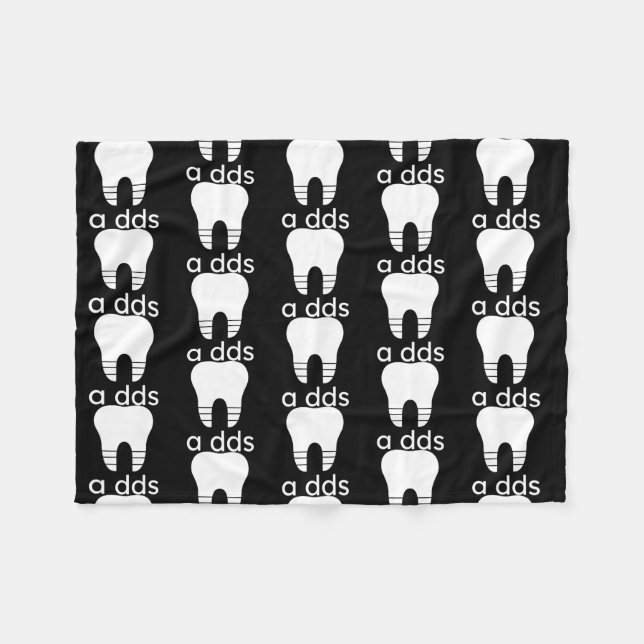 Couverture Polaire Dentiste Dentaire étudiant Dentisté Hygiéniste (Devant (Horizontal))