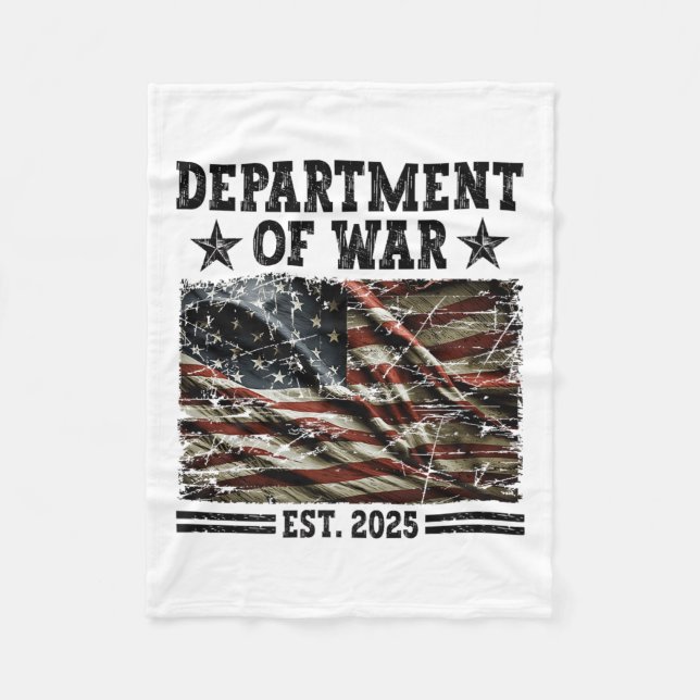 Couverture Polaire Department Of War Usa Camouflage Flag Department O (Devant)