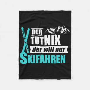 Couverture Polaire Der Will Nur Ski Ski Ski Winter Sports Cadeau