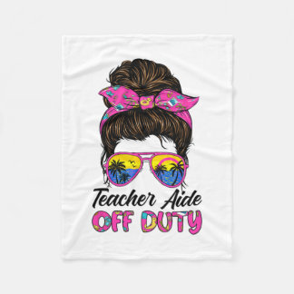 Couverture Polaire Dernier Jour De L'École Enseignant Aide Hors Servi