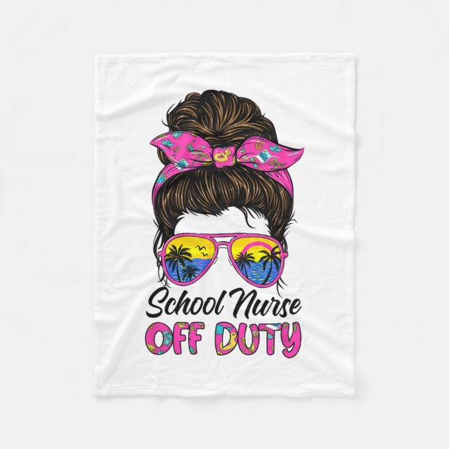 Couverture Polaire Dernier Jour De L'École Infirmière Hors Service Me (Devant)