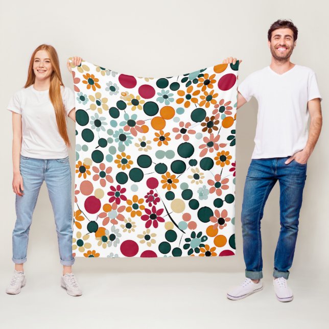Couverture Polaire Des floraisons vibrantes (En situation)