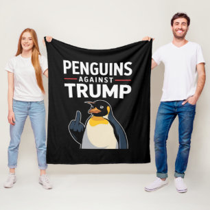 Couverture Polaire Des palmes de pingouin contre Trump