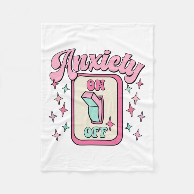 Couverture Polaire Désactiver Rétro de sensibilisation à la santé men (Devant)