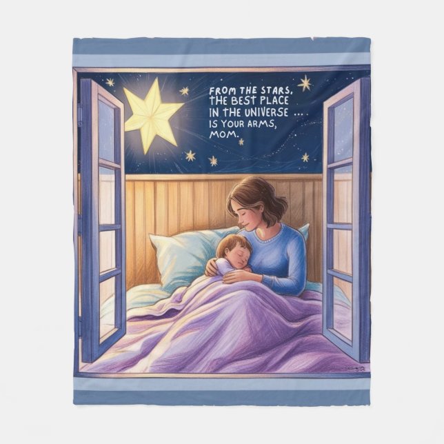 Couverture Polaire Desde las Estrellas, Mamá (Devant)