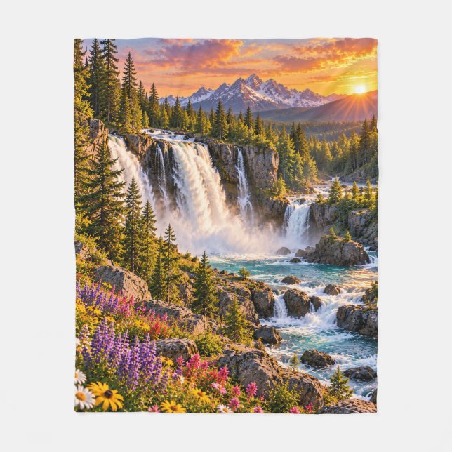 Couverture Polaire Désert de la cascade (Devant)