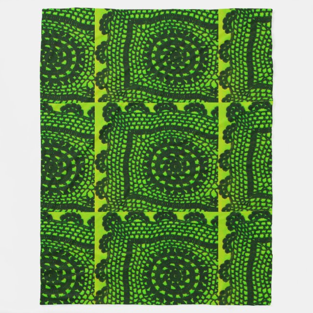 Couverture Polaire Design Crochet (Devant)