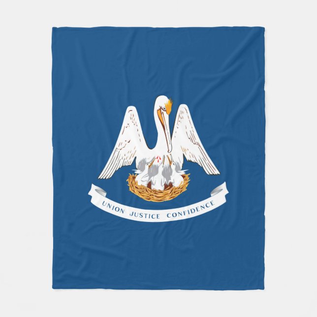 Couverture Polaire Design de Louisiana State Flag (Devant)