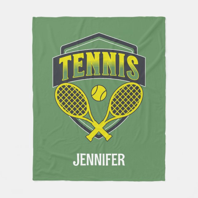 Couverture Polaire Design de tennis pour les amateurs de tennis (Devant)