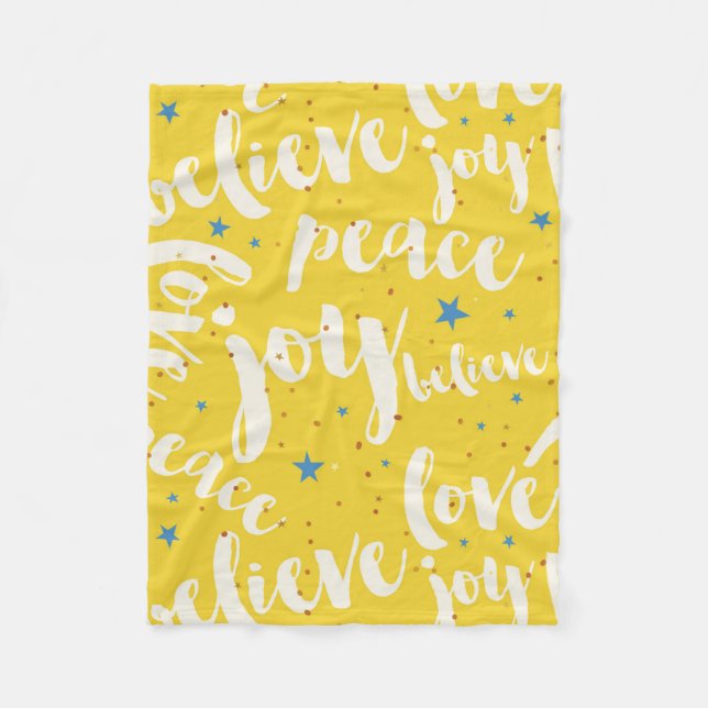 Couverture Polaire Design de texte blanc mignon (Devant)