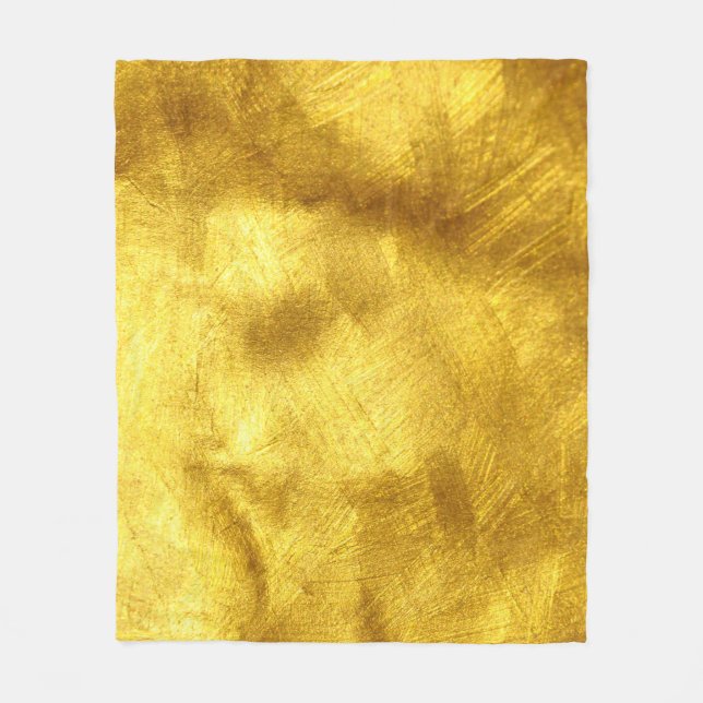 Couverture Polaire Design de Texture Dorée Luxueux (Devant)