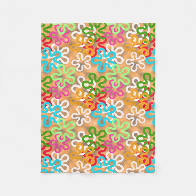 Couverture Polaire Design Motif africain Ankara (Devant)