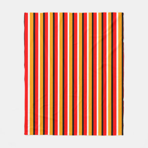 Couverture Polaire Design Motif Red Orange