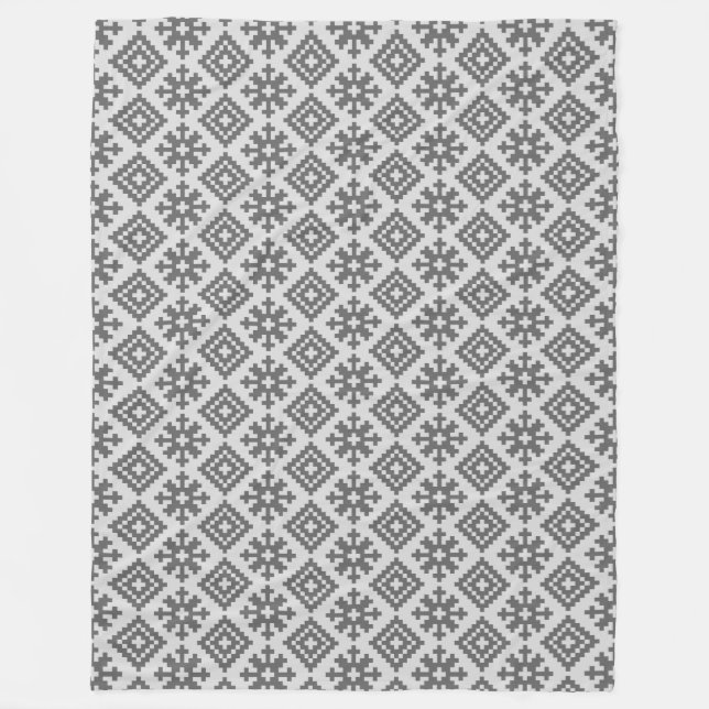 Couverture Polaire Design motif traditionnel letton (Devant)