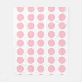 Couverture Polaire Design Pois rose