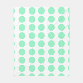 Couverture Polaire Design Pois vert