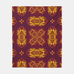 Couverture Polaire Design rétro d'impression géométrique sans fil. Gé