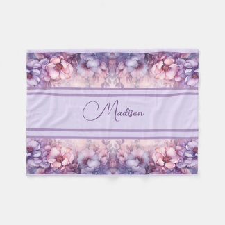 Couverture Polaire Design rose floral apaisant