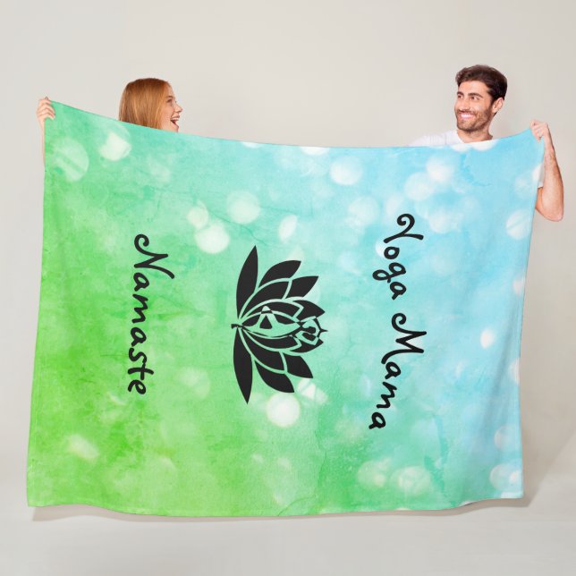Couverture Polaire Design Yoga Mama Namaste (En situation)