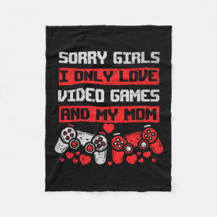 Couverture Polaire Désolé Filles J'Aime Seulement Jeux Vidéo Et Mon G