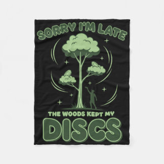 Couverture Polaire Désolé pour le Disc Golf, j'ai du retard, les bois