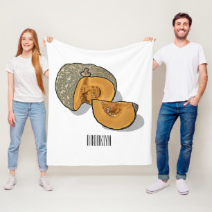 Couverture Polaire dessin animé citrouille