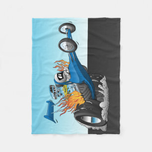 Couverture Polaire Dessin de Dragster Top Fuel