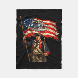 Couverture Polaire Dessin de fierté patriotique du drapeau américain