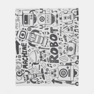 Couverture Polaire Dessin de l'illustrateur de robots à doodles