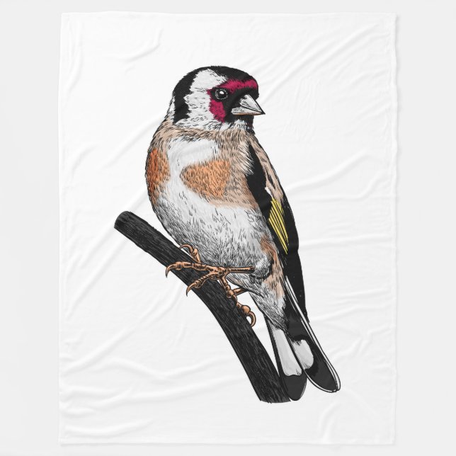Couverture Polaire Dessin Goldfinch (Devant)