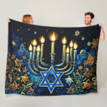 Couverture Polaire Dessin Hanoukka Gift Menorah Pastel<br><div class="desc">Des objets de vacances à thème conçus par Umua. Imprimé et expédié par Zazzle ou ses filiales.</div>