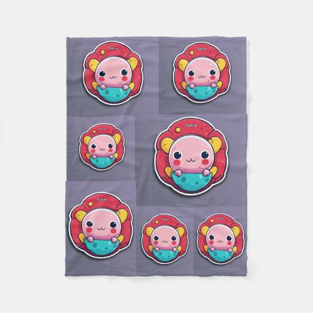 Couverture Polaire Dessin humoristique minimal (Devant)