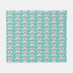 Couverture Polaire Dessin simple de contour de chien en peluche dalma