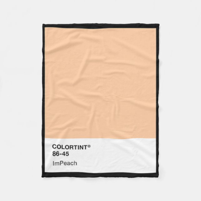 Couverture Polaire Destituer Trump 45 - Nuancier  (Devant)