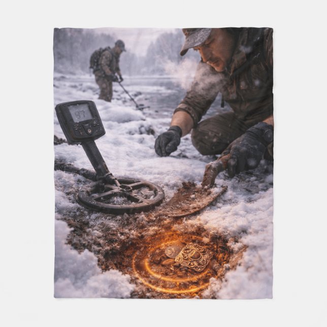 Couverture Polaire Détection de Métaux en Hiver Manches Longues (Devant)