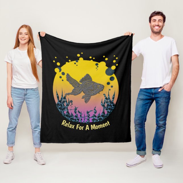 Couverture Polaire Détendez-Vous Sous La Mer Personnalisez (En situation)