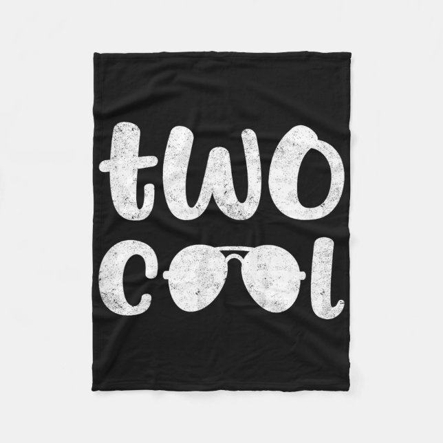 Couverture Polaire Deux Cool 2e cadeau d'anniversaire 2 année garçon  (Devant)