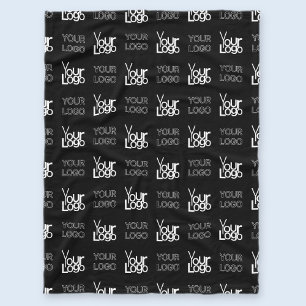 Couverture Polaire Deux logos ou images Motif répétitif